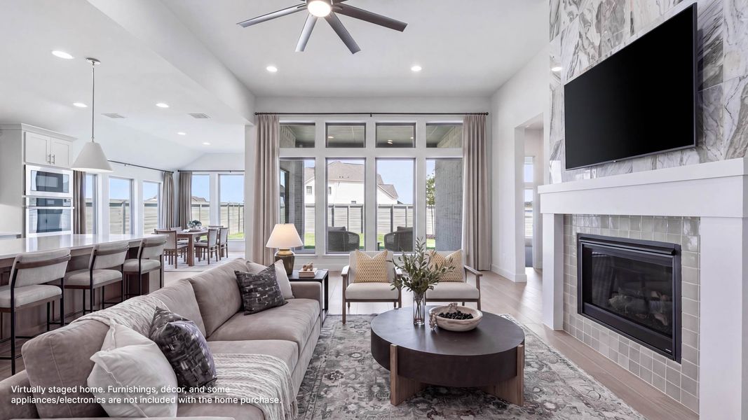 Furnished interior view inside a new home in Landmark, Denton (Image 7).