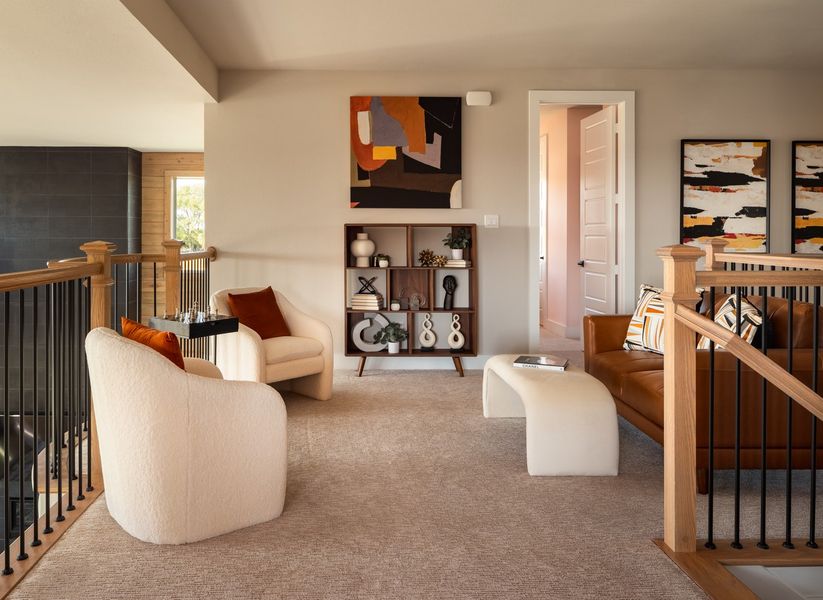 Furnished interior view inside a new home in Highland Crossing, Celina (Image 12).
