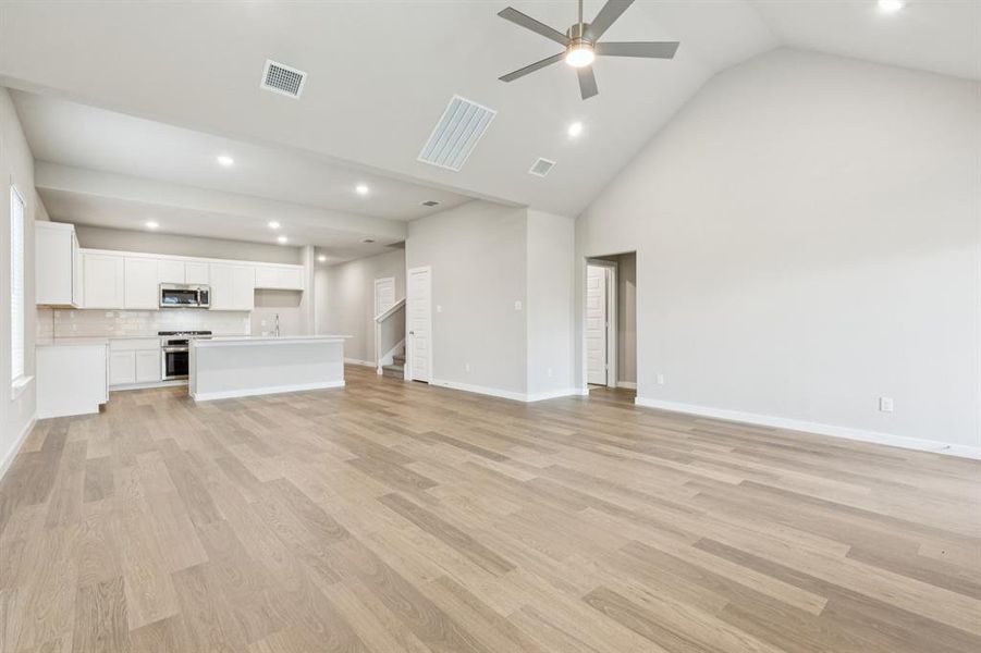 First Floor in the Stanley II home plan by Trophy Signature Homes – REPRESENTATIVE PHOTO