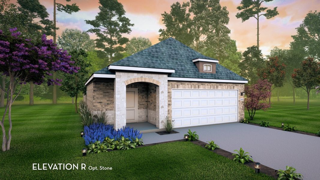 Representative exterior photo of a completed home built from the Maple by CastleRock Communities in Westridge, McKinney, TX (Image 15). Representative exterior photo of a completed home built from the Maple by CastleRock Communities in Westridge, McKinney, TX (Image 15).