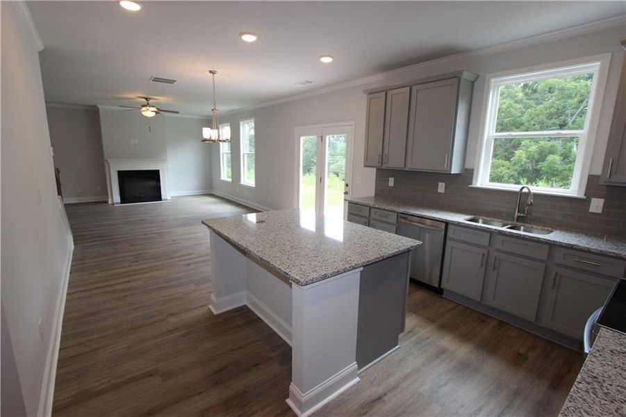 Furnished interior view inside a new home in Clark Farms, Flowery Branch (Image 5).