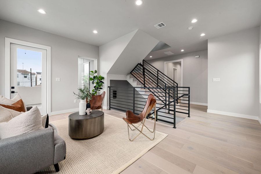 Furnished interior view inside a new home in , Houston (Image 10).