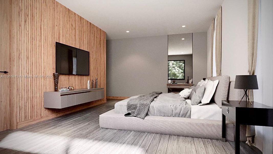 Furnished interior view inside a new home in , Miami (Image 7).