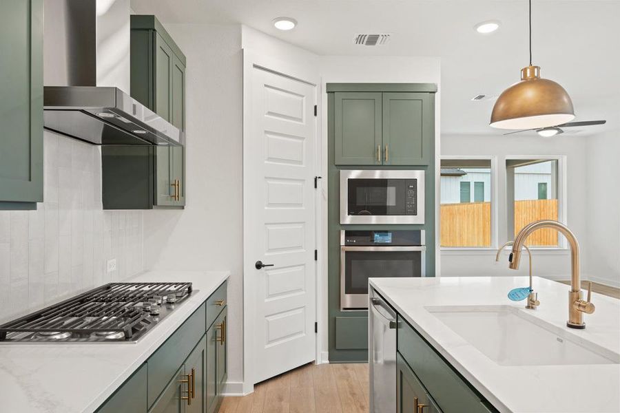 Furnished interior view inside a new home in Heritage, Dripping Springs (Image 9).
