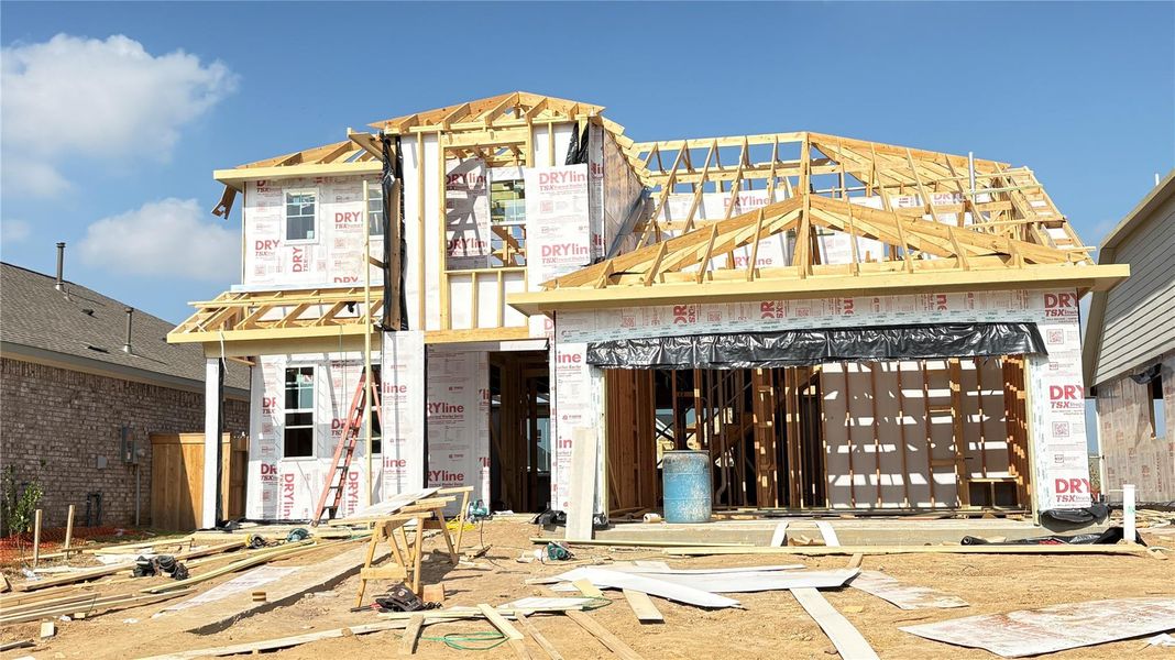 Actual progress of your home.