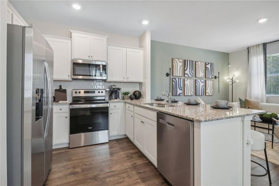 Furnished interior view inside a new home in , Atlanta (Image 15).