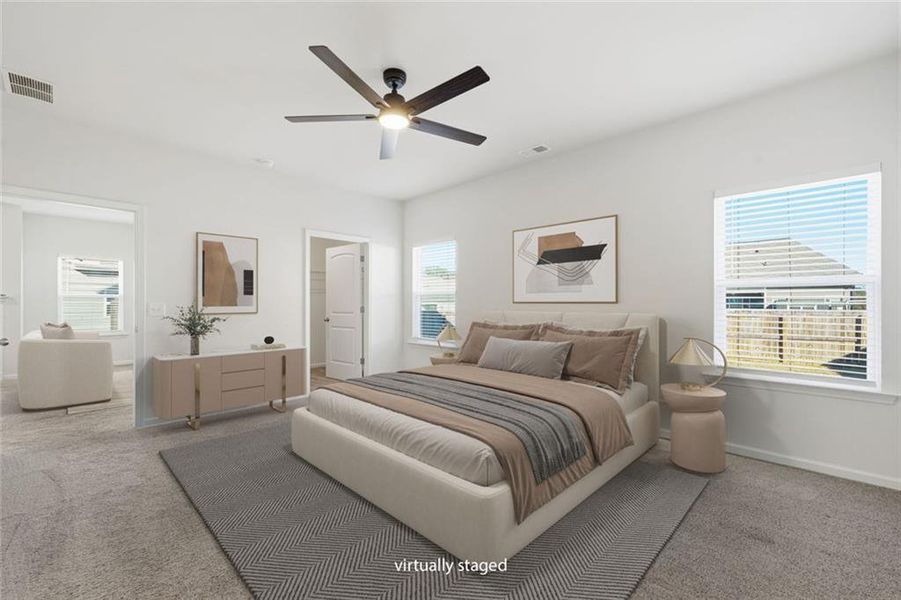 Furnished interior view inside a new home in , Calhoun (Image 17).