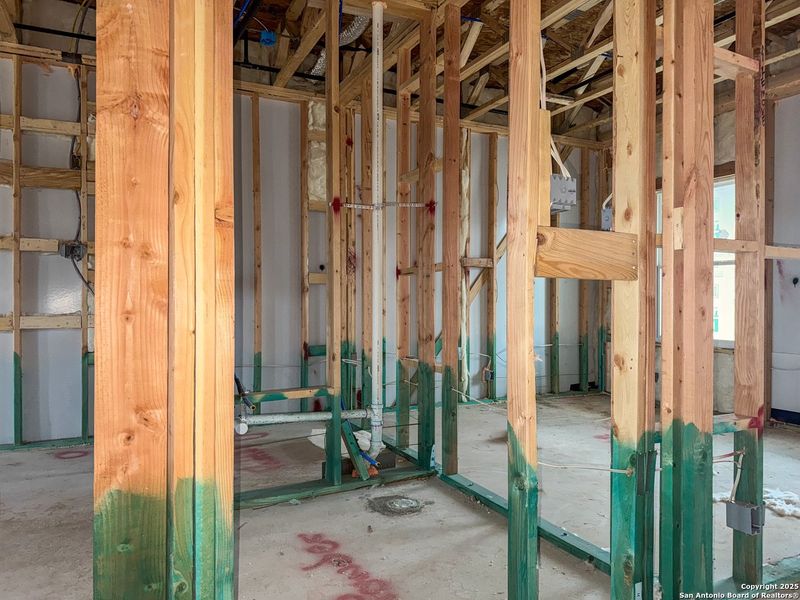 In-progress construction of a new home in Cordova Trails, Seguin, TX (Image 28).