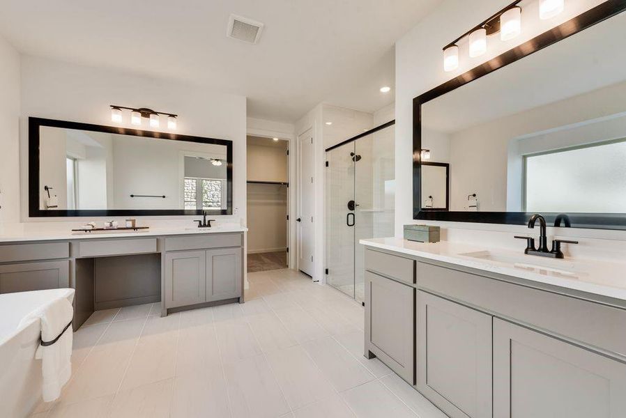 Furnished interior view inside a new home in Chatham Reserve, Providence Village (Image 4).
