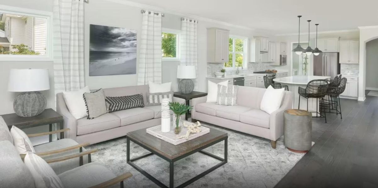 Furnished interior view inside a new home in Sea Island Preserve, Johns Island (Image 3).