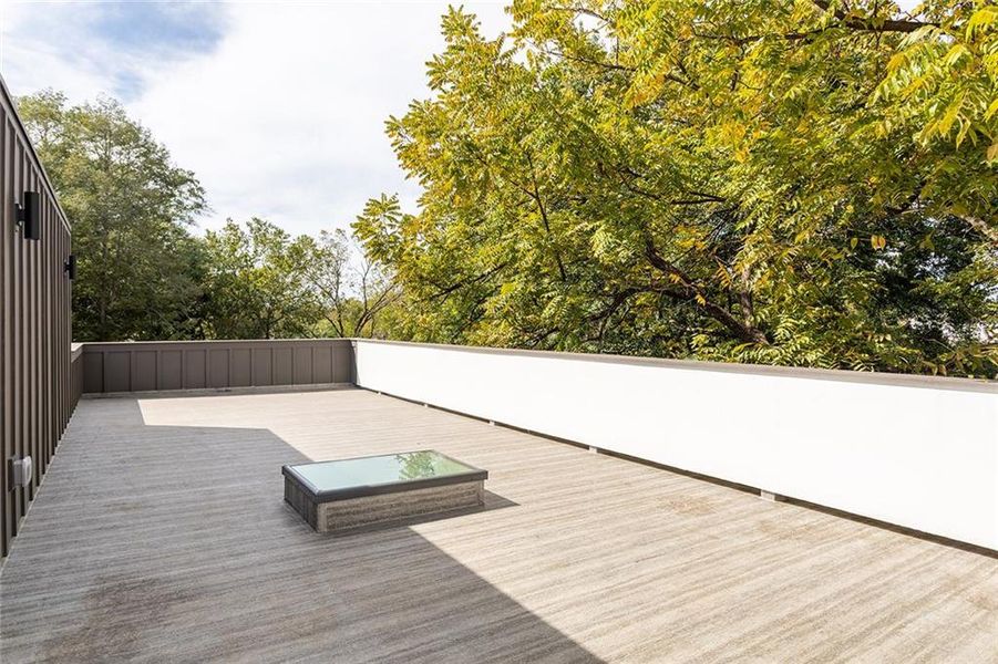 Exterior details and patio area of a home in , Atlanta (Image 46).