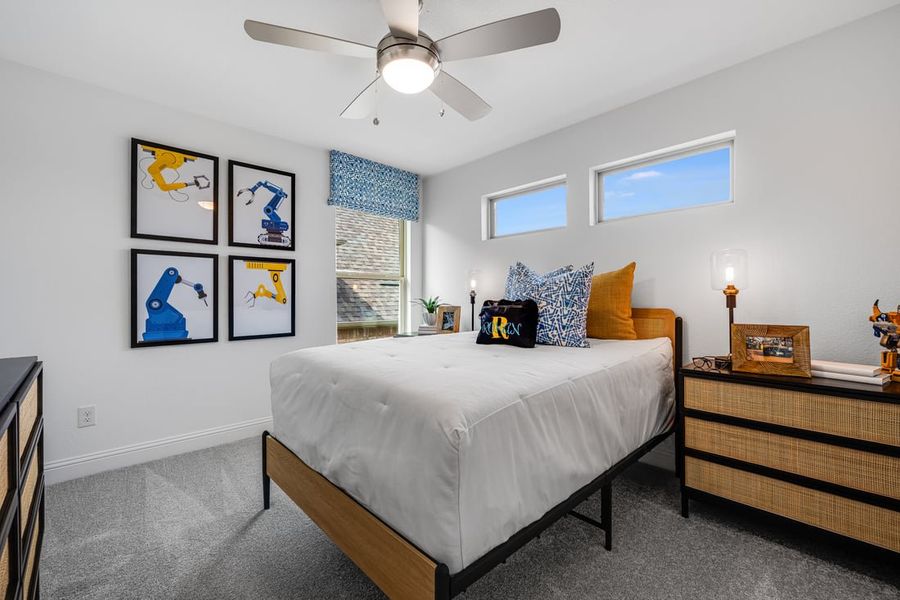 Representative furnished interior of a home built from the Carmine by Taylor Morrison in South Oak 50s, Oak Point (Image 27). Representative furnished interior of a home built from the Carmine by Taylor Morrison in South Oak 50s, Oak Point (Image 27).
