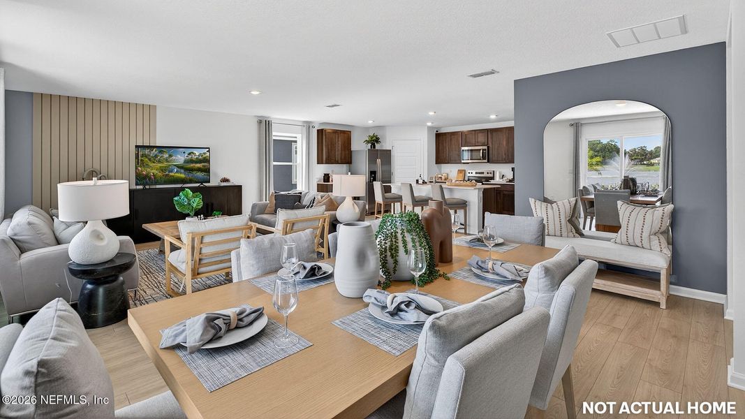Furnished interior view inside a new home in Rookery, Green Cove Springs (Image 10).