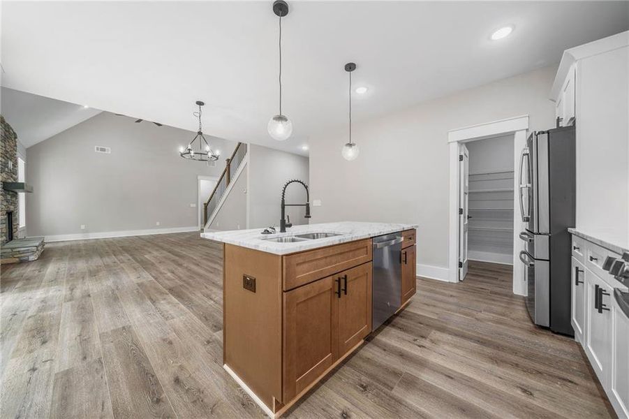 Furnished interior view inside a new home in , Canton (Image 10).