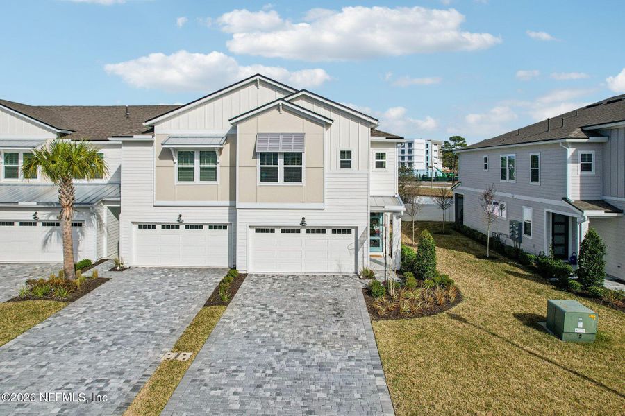 Front exterior of a new home in , Jacksonville, FL, highlighting curb appeal (Image 1). Front exterior of a new home in , Jacksonville, FL, highlighting curb appeal (Image 1).