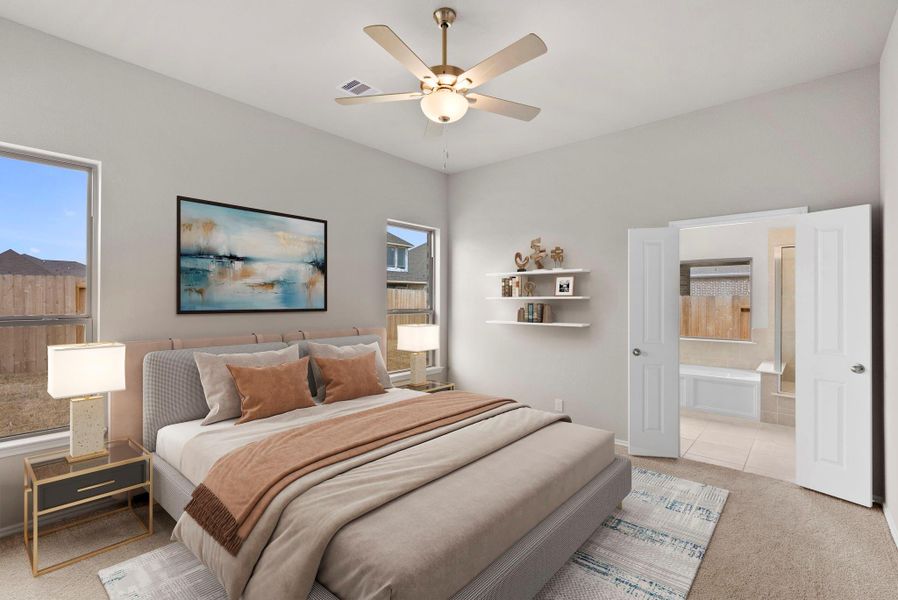 Furnished interior view inside a new home in Escondido, Magnolia (Image 8).