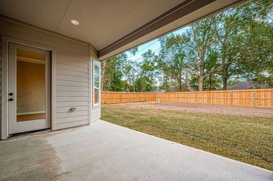 Covered Back Porch