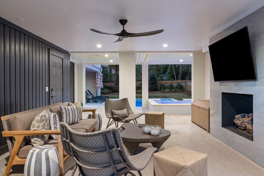 Furnished interior view inside a new home in , Sullivan's Island (Image 43).