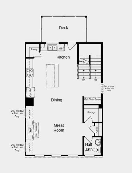2D floor plan layout of this home in Rosewood Farm, Lawrenceville, GA (Image 3).