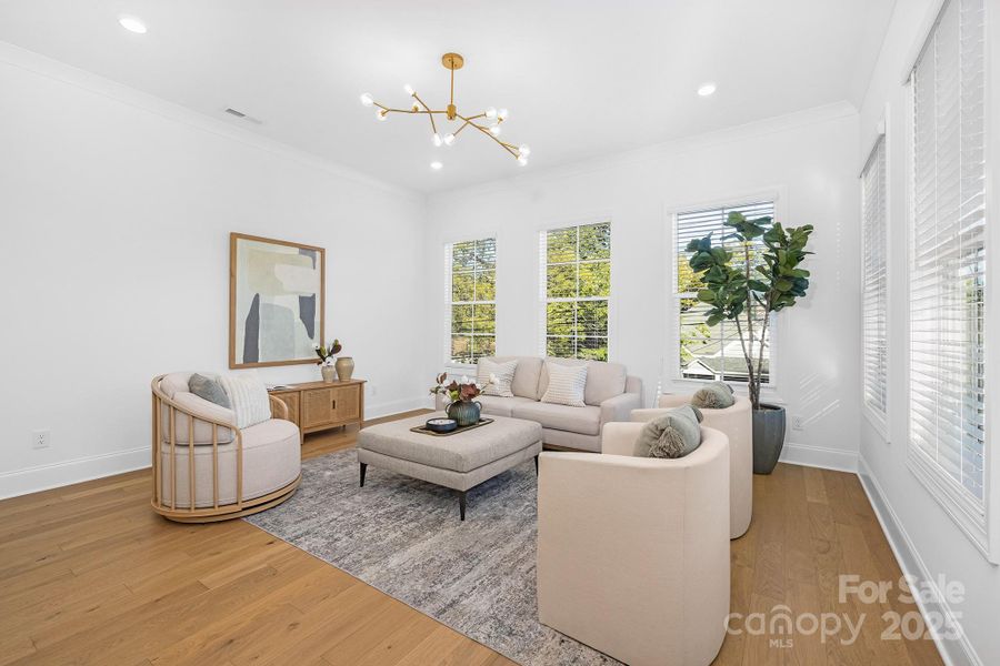 Furnished interior view inside a new home in , Charlotte (Image 33).