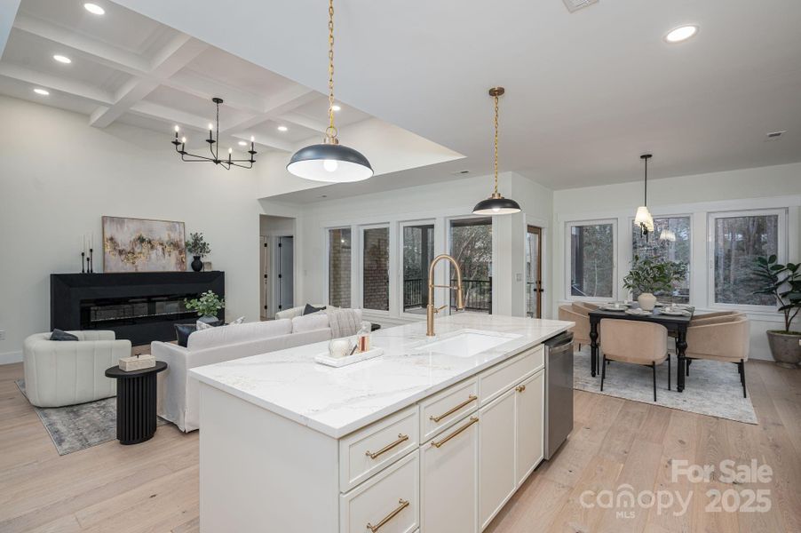 Furnished interior view inside a new home in , Hickory (Image 6).