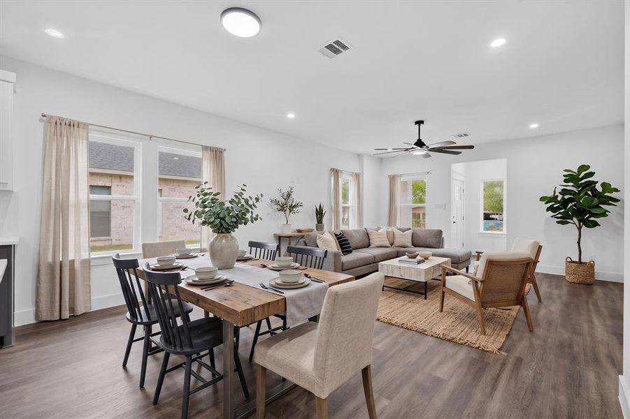Furnished interior view inside a new home in , Dallas (Image 6).