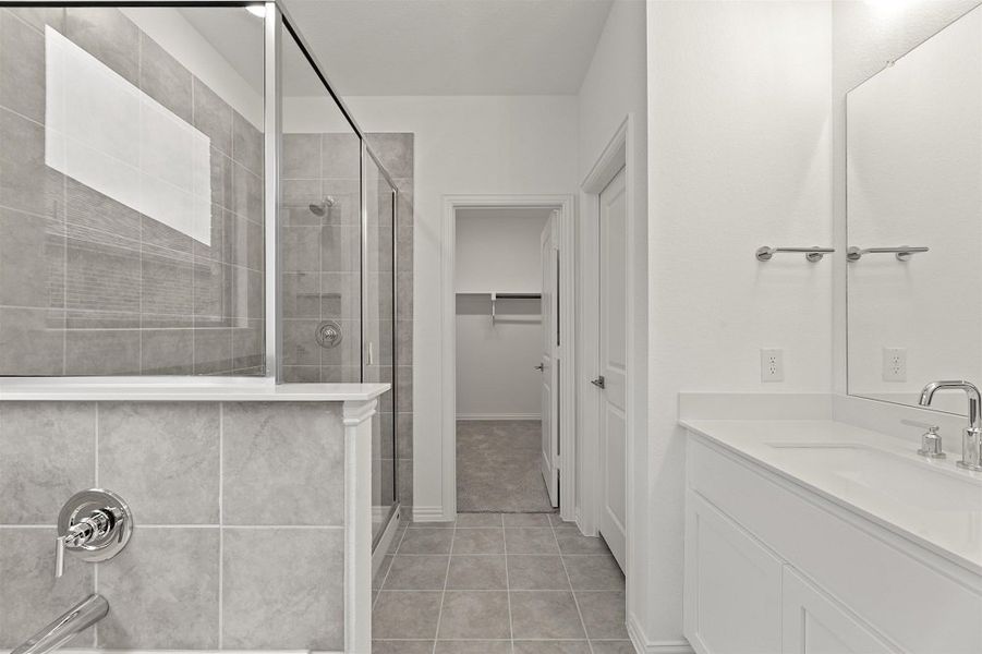 Caldwell Home Plan Primary Bathroom by Ashton Woods