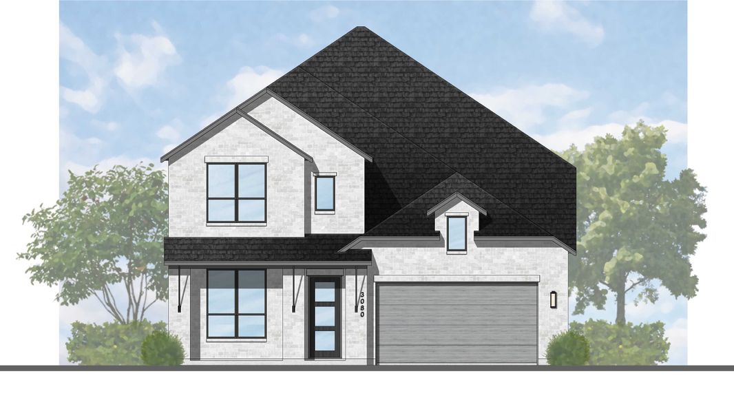 Representative rendering of the exterior for the Grafton Plan by Highland Homes (Image 2).