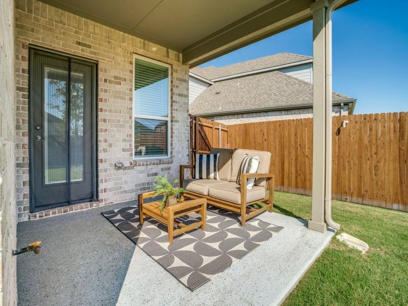 Exterior details and patio area of a home in , McKinney (Image 2). Exterior details and patio area of a home in , McKinney (Image 2).