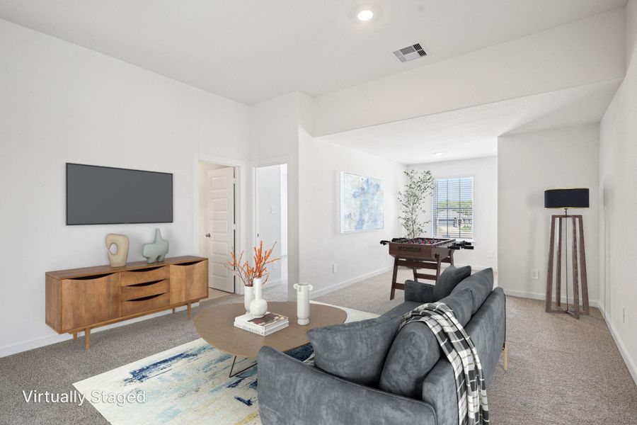 Photo is not of the actual home, but is an inspirational photo of builder’s model home and may depict options, furnishings, and/or decorator features that are not included