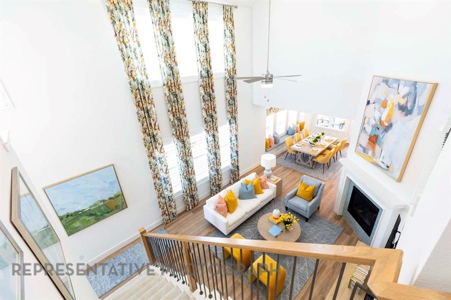 Furnished interior view inside a new home in Aster Park: 40ft. lots, McKinney (Image 3).