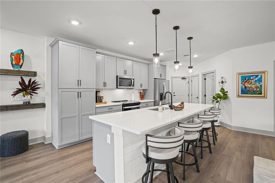 Furnished interior view inside a new home in Gatherings® at Herrington, Cumming (Image 15).