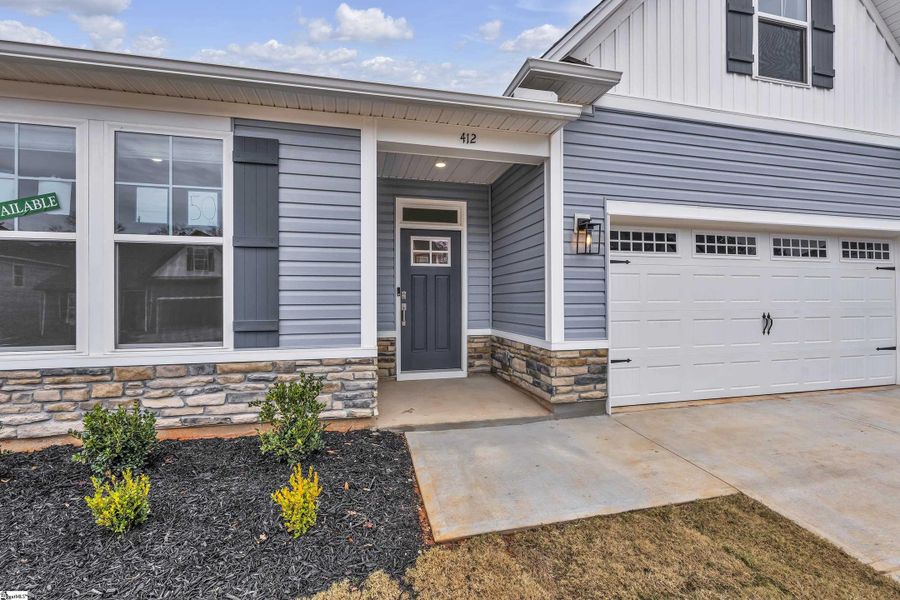 Exterior details and patio area of a home in Sedona, Greenville (Image 3).