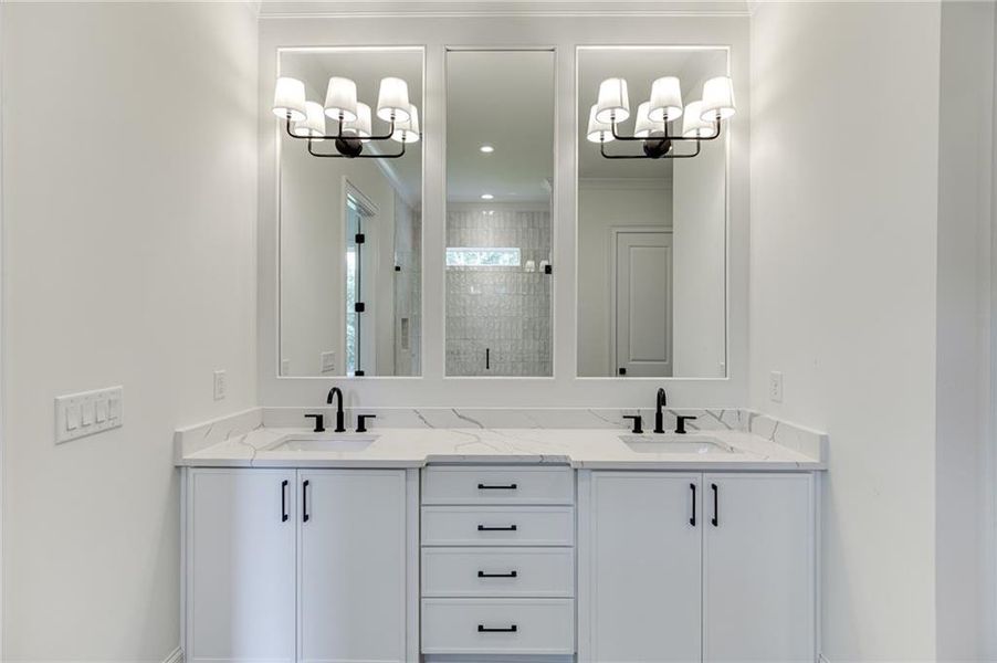 Furnished interior view inside a new home in , Buford (Image 21).