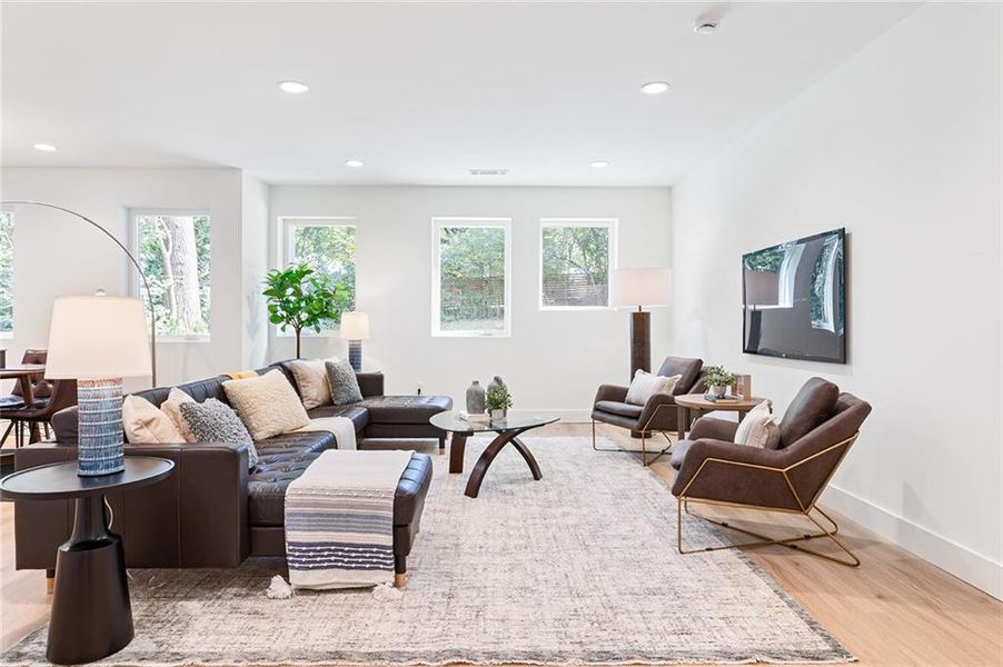 Furnished interior view inside a new home in , Atlanta (Image 14). Furnished interior view inside a new home in , Atlanta (Image 14).