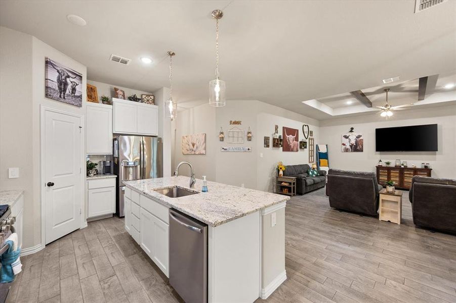 Furnished interior view inside a new home in Willow Vista Estates, Saginaw (Image 13).