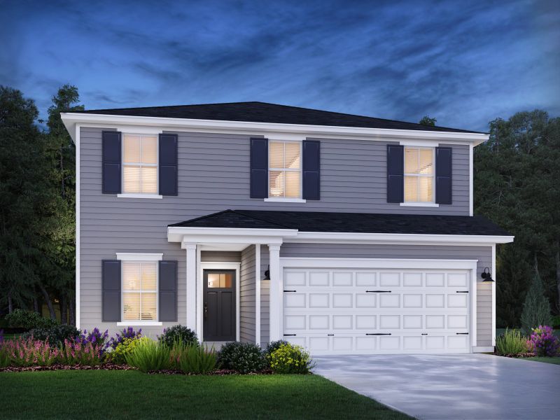 Representative exterior photo of a completed home built from the Rockwell by Meritage Homes in Briarcreek - Legacy Series, Cane Ridge, TN (Image 2).