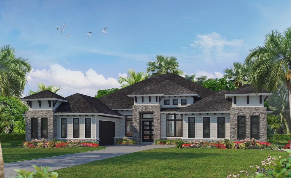 Representative exterior photo of a completed home built from the Monica - Pinnacle Series | 80' Wide Lots by ICI Homes in Coral Ridge, Ponte Vedra, FL (Image 2).