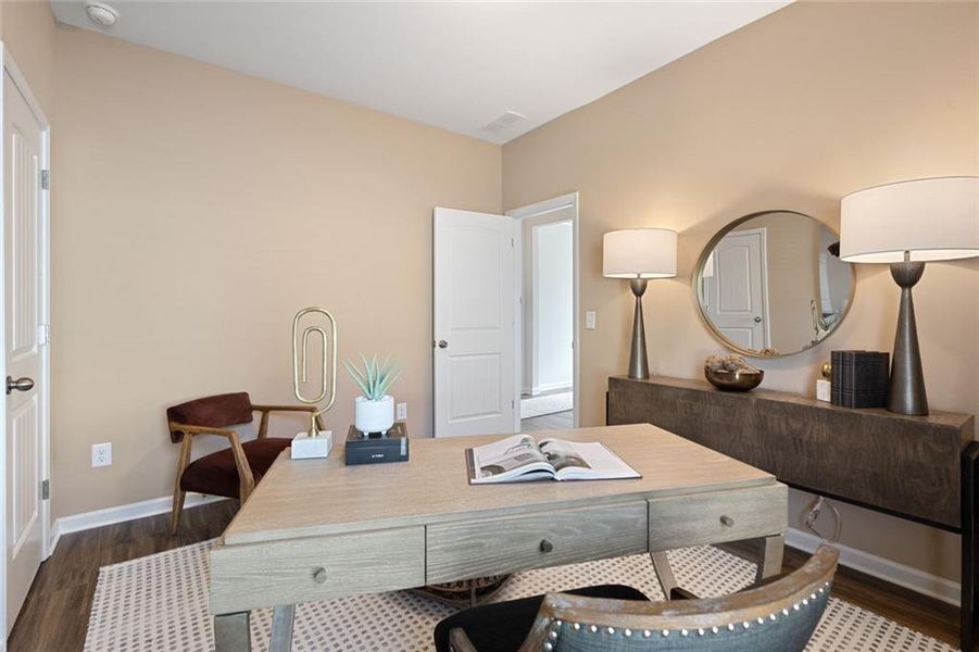 Furnished interior view inside a new home in Evergreen at Lakeside, Temple (Image 11). Furnished interior view inside a new home in Evergreen at Lakeside, Temple (Image 11).