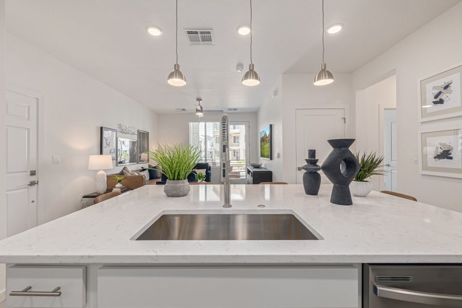 Furnished interior view inside a new home in The Residences at Victory Ridge, Colorado Springs (Image 10).
