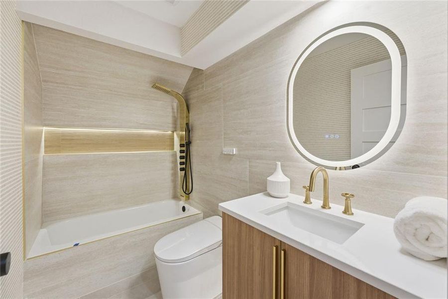 Furnished interior view inside a new home in , Brookhaven (Image 40).