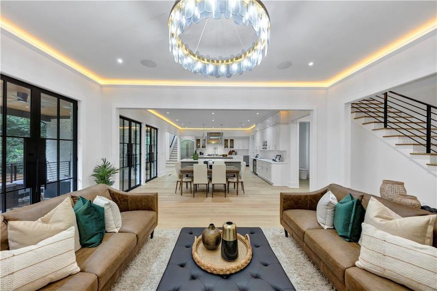 Furnished interior view inside a new home in , Marietta (Image 10).