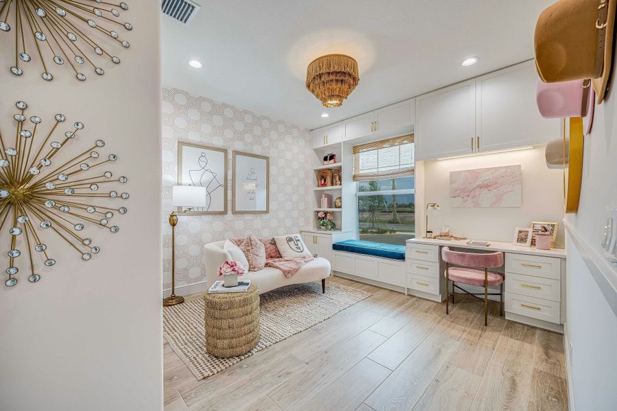 2D floor plan layout for the Willow Signature by GHO Homes in Belterra, Port St. Lucie, FL (Image 92).