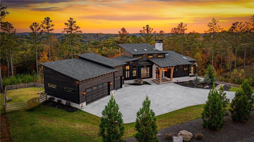 Front exterior of a new home in , Ellijay, GA, highlighting curb appeal (Image 23).