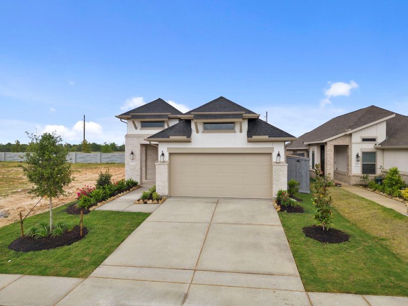 Front exterior of a new home in Jubilee, Hockley, TX, highlighting curb appeal (Image 21).