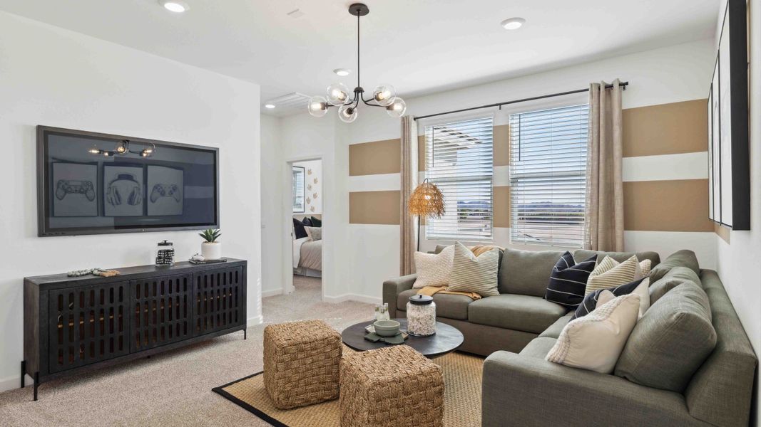 Representative furnished interior of a home built from the Ibis by D.R. Horton in Del Rio Ranch, Avondale (Image 24).