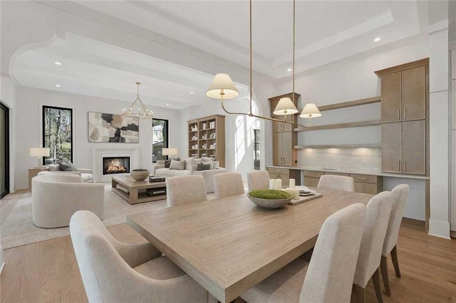 Furnished interior view inside a new home in , Alpharetta (Image 9).