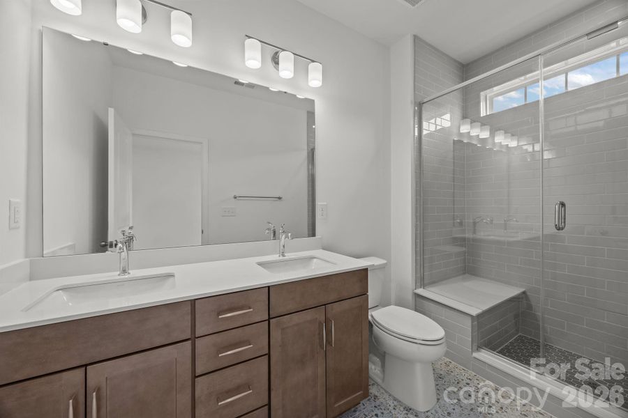Furnished interior view inside a new home in The River District Townhomes, Charlotte (Image 8).
