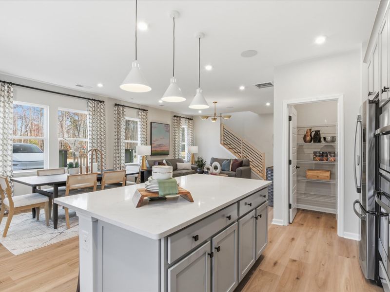 Furnished interior view inside a new home in Ellis Townes, Charlotte (Image 12).