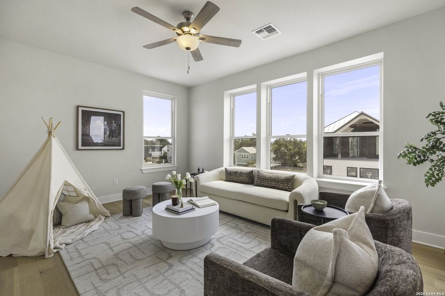 Furnished interior view inside a new home in , San Antonio (Image 32).